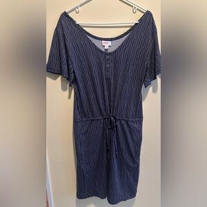 LuLaRoe size XS, short sleeved, drawstring waistline, short romper. NWT!